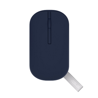 ASUS Marshmallow MD100 Lite/De călătorie/Optică/1 600 DPI/USB+BT/Albastru