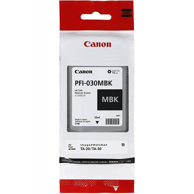 Canon cartus original PFI-030MBK, matt black, 55ml, 3488C001, Canon iPF TA-20, iPF TA-30