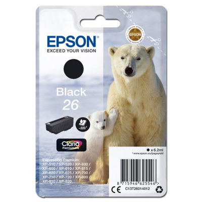 Epson T260140 C13T26014012 negru (black) cartus original