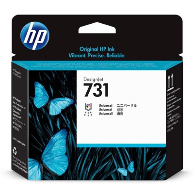 HP original cap de imprimare P2V27A, HP 731, black, 1 buc., HP pro DesignJet T1700, T1700 PostScript, T1700dr, T1