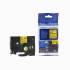 Banda compatibila Brother TZ-FX631 / TZe-FX631 12mm x 8m, flexi, text negru / fundal galben