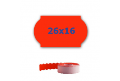 Etichete de pret pentru etichetarea clestilor, 26mm x 16mm, 700buc., semnal roșu