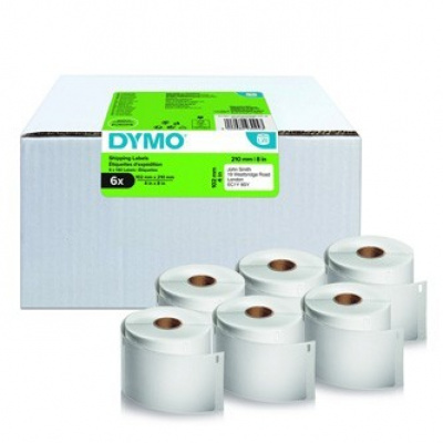 Dymo 2177565, 210mm x 102mm, etichete din hârtie albă