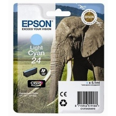 Epson T24254012, T2425 azuriu deschis (light cyan) cartus original