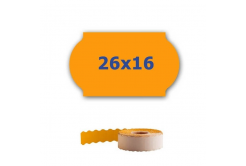 Etichete de pret pentru etichetarea clestilor, 26mm x 16mm, 700buc., semnal portocaliu