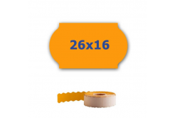 Etichete de pret pentru etichetarea clestilor, 26mm x 16mm, 700buc., semnal portocaliu