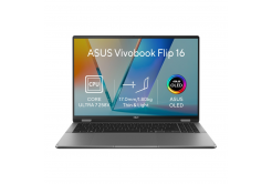 ASUS Vivobook 16 Flip/TP3607SA-OLED118W/U7-258V/16"/WUXGA/T/32GB/1TB/Intel int/W11H/Gri/2R