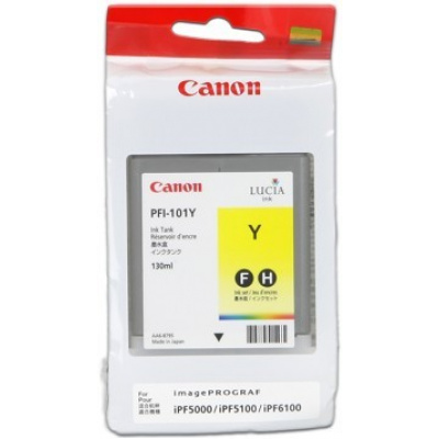 Canon PFI-101Y galben (yellow) cartus original