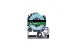 Epson HTC24GW, 24mm x 8m, text negru / fundal verde, banda compatibila