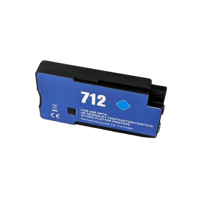 cartus compatibil pro HP 712 3ED67A azuriu (cyan)