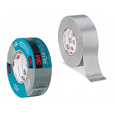 3M 3939 Duct Tape, bandă textilă argintie, 48 mm x 54,8 m