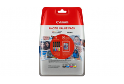 Canon CLI-551 Bk+C+M+Y 6508B005 multipack cartus original + hartie foto 50x (10x15)