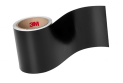 3M 7847 Material etichetă, mat, negru/alb, lățime 120 mm, metraj
