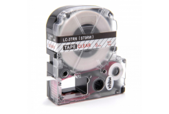 Epson LC-ST9RW, 9mm x 8m, text rosu / fundal transparent, banda compatibila