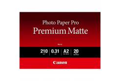Canon Photo Paper Premium Matte PM-101 8657B017, 210 g/m2, 16.54x23.39", A2, 20buc., neted, mat, alb, hârtie fotografică