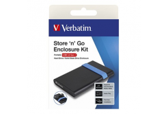 Verbatim 53106 Store 'N' Go Set of covers for internal HDD/SSD, 2.5", USB 3.0 (3.2 Gen 1), negru