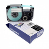Banda compatibila Casio XR-12ABU 12mm x 8m text alb / fundal albastru
