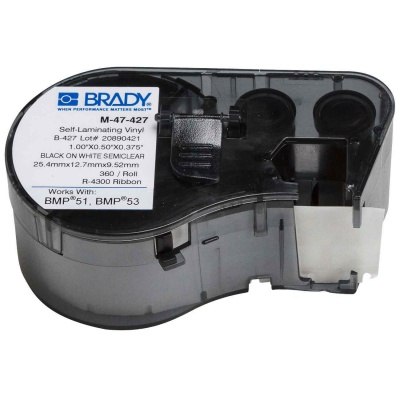 Brady M-47-427 / 131589, etichete 12.70 mm x 25.40 mm