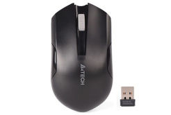 A4Tech mouse G3-200NS, 1000DPI, 2.4 [GHz], optică, 3gro., fără fir, negru, 1 buc. AA, clasică, V-Track
