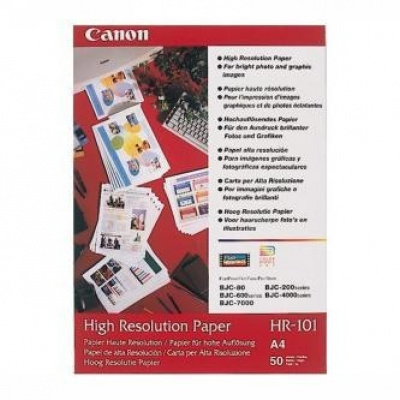 Canon High Resolution Paper HR-101 1033A002, 106 g/m2, A4, 50buc., special netezit, alb, hârtie fotografică