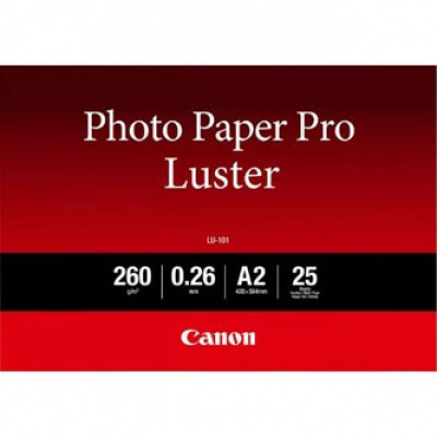 Canon Photo Paper Luster LU-101 6211B026, 16.54x23.39", A2, 25buc., lucios, alb, hârtie fotografică
