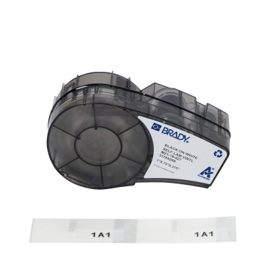 Brady M21-18-427 / 152084, 25.40 mm, Vinyl, text negru / fundal alb