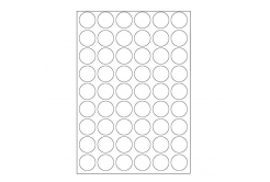 Etichete autoadezive 30 mm, 54 de etichete, A4, 100 coli, rotund