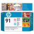 HP original cap de imprimare C9462A, HP 91, light cyan/light magenta, HP DesignJet Z6100
