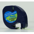 Dymo 91212 LetraTag 12mm x 4m, text negru / fluorescent fundal verde, banda compatibila