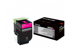 Lexmark 80C0X30 purpuriu (magenta) toner original