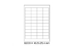 Etichete autoadezive 48,5 x 25,4 mm, 40 de etichete, A4, 100 coli