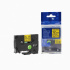 Banda compatibila Brother TZ-S631 / TZe-S631 12mm x 8m puternic adeziva, text negru / fundal galben