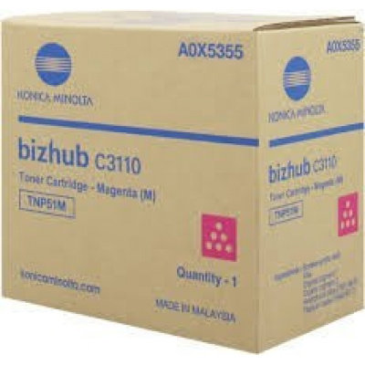 Konica Minolta TN-P-51M A0X5355 purpuriu (magenta) toner original
