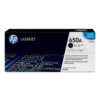 HP 650A CE270A negru (black) toner original
