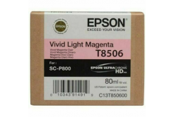 Epson T8506 C13T85060N purpuriu deschis (vivid light magenta) cartus original