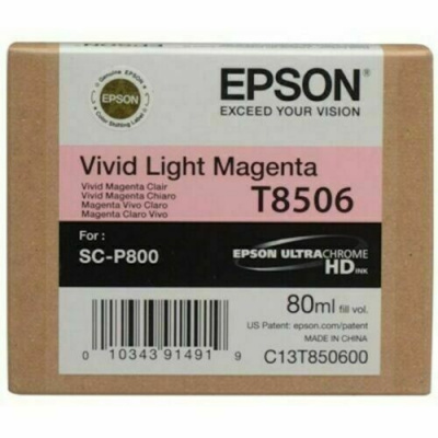 Epson T8506 C13T85060N purpuriu deschis (vivid light magenta) cartus original