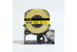 Epson LC-SC12YW, 12mm x 8m, text negru / fundal galben, banda compatibila