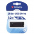 Verbatim 98697 Slider, Unitate flash USB, USB A 2.0, 32GB, cu conector detașabil, negru