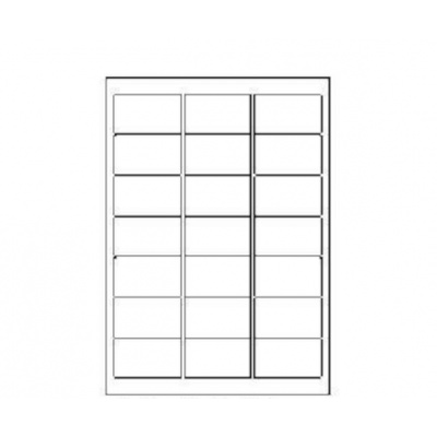 Etichete autoadezive 63,5 x 38,1 mm, 21 de etichete, A4, 100 coli