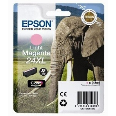 Epson T24364012, T2436 purpuriu deschis (light magenta) cartus original